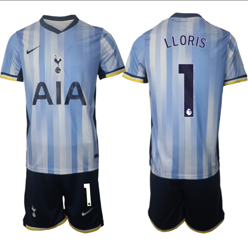Men 2024-2025 Club Tottenham away Blue #1 Soccer Jersey->tottenham jersey->Soccer Club Jersey